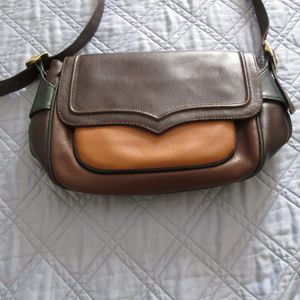 Beautiful leather fall handbag